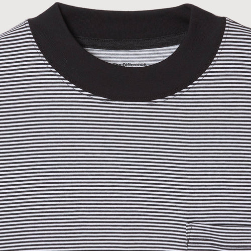 SHELTECH®︎×Cph/Golf™ #GENTLEMAN BORDER MOCKNECK TEE BLACK BORDER