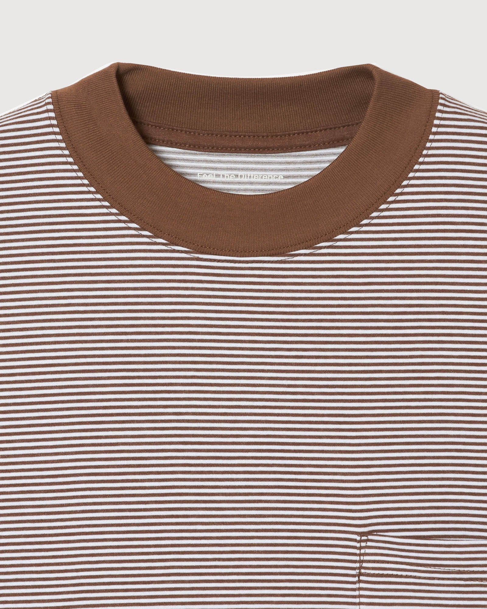 週末限定ンセール SHELTECH®︎×Cph/Golf™ #GENTLEMAN BORDER MOCKNECK TEE BROWN メンズウェア