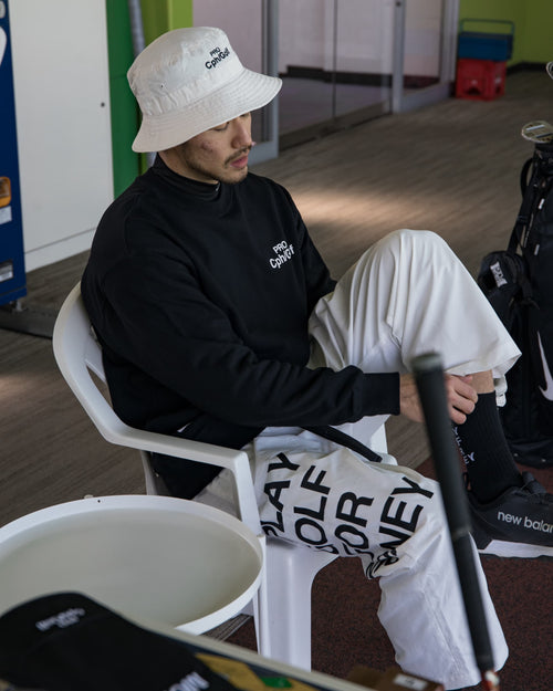 #Cph/Golf™ PRO CREW SWEAT BLACK