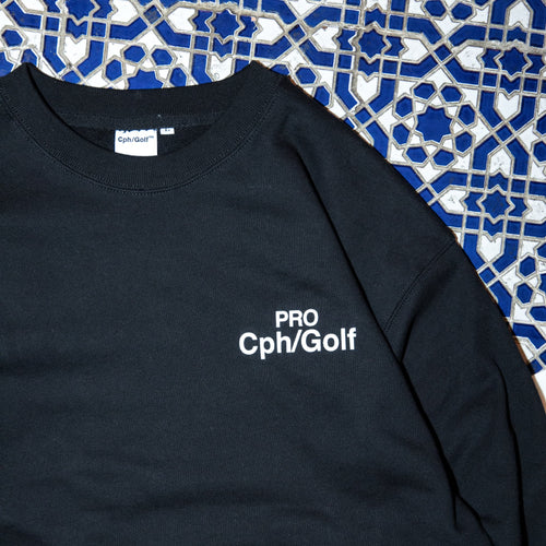 #Cph/Golf™ PRO CREW SWEAT BLACK