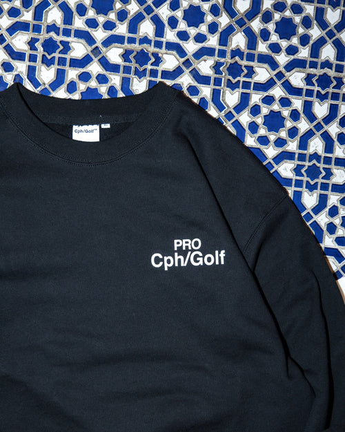 #Cph/Golf™ PRO CREW SWEAT BLACK