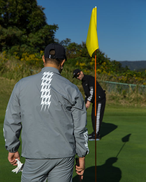 #THUNDER STRIPES W-P JACKET GRAY