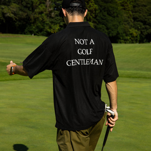 #DIGNIFIED LOGO S/S POLO BLACK