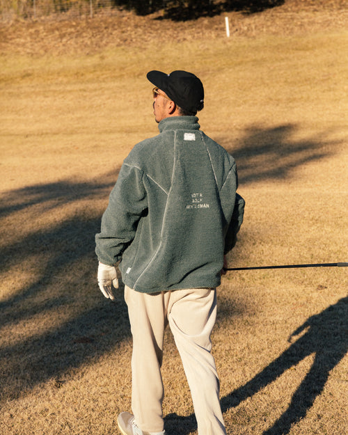#REFLECTIVE TAPE BOA FLEECE JKT SAGE