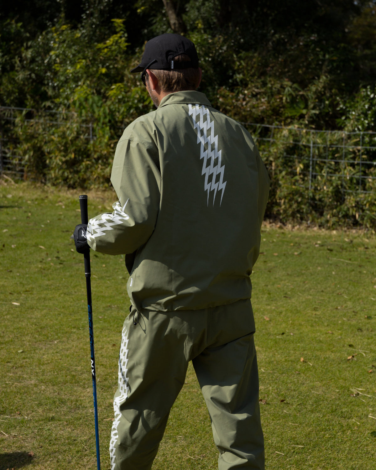 THUNDER STRIPES W-P JACKET GREEN – RUFFLOG