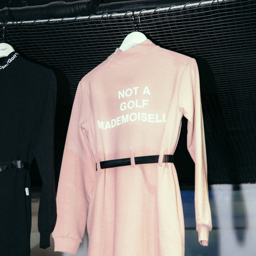 [WOMEN] #MADEMOISELLE MOCK NECK LS ONEPIECE PINK