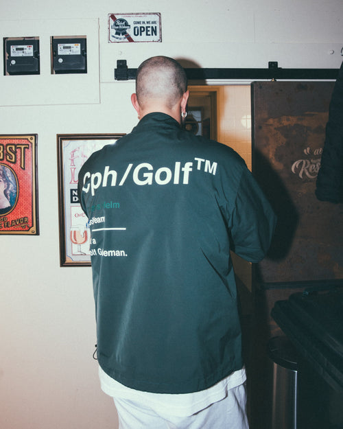 #Cph/Golf™ ZIPPER COACH JKT GREEN