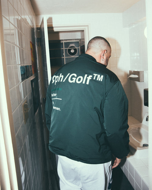#Cph/Golf™ ZIPPER COACH JKT GREEN