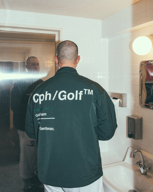 #Cph/Golf™ ZIPPER COACH JKT GREEN