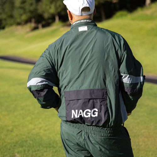 #NAGG HOOD IN NYLON JACKET GREEN