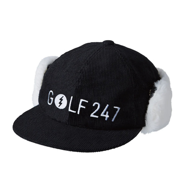 GOLF 247 CORDUROY CAP BLACK