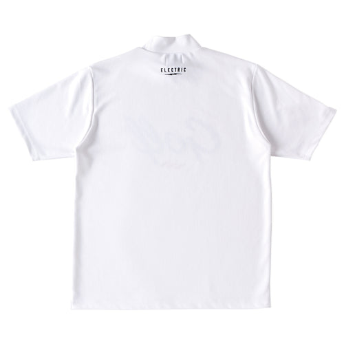 GOLF LOGO MOCK NECK S/S TEE WHITE