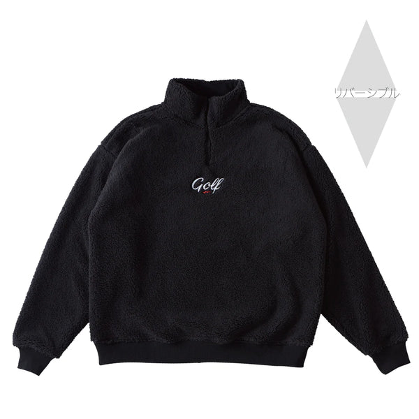 GOLF REVERSIBLE HALF ZIP BLACK