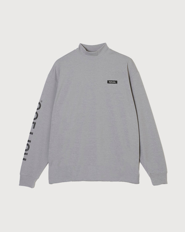 COMFORT STRETCH L/S MOCK TEE GRAY