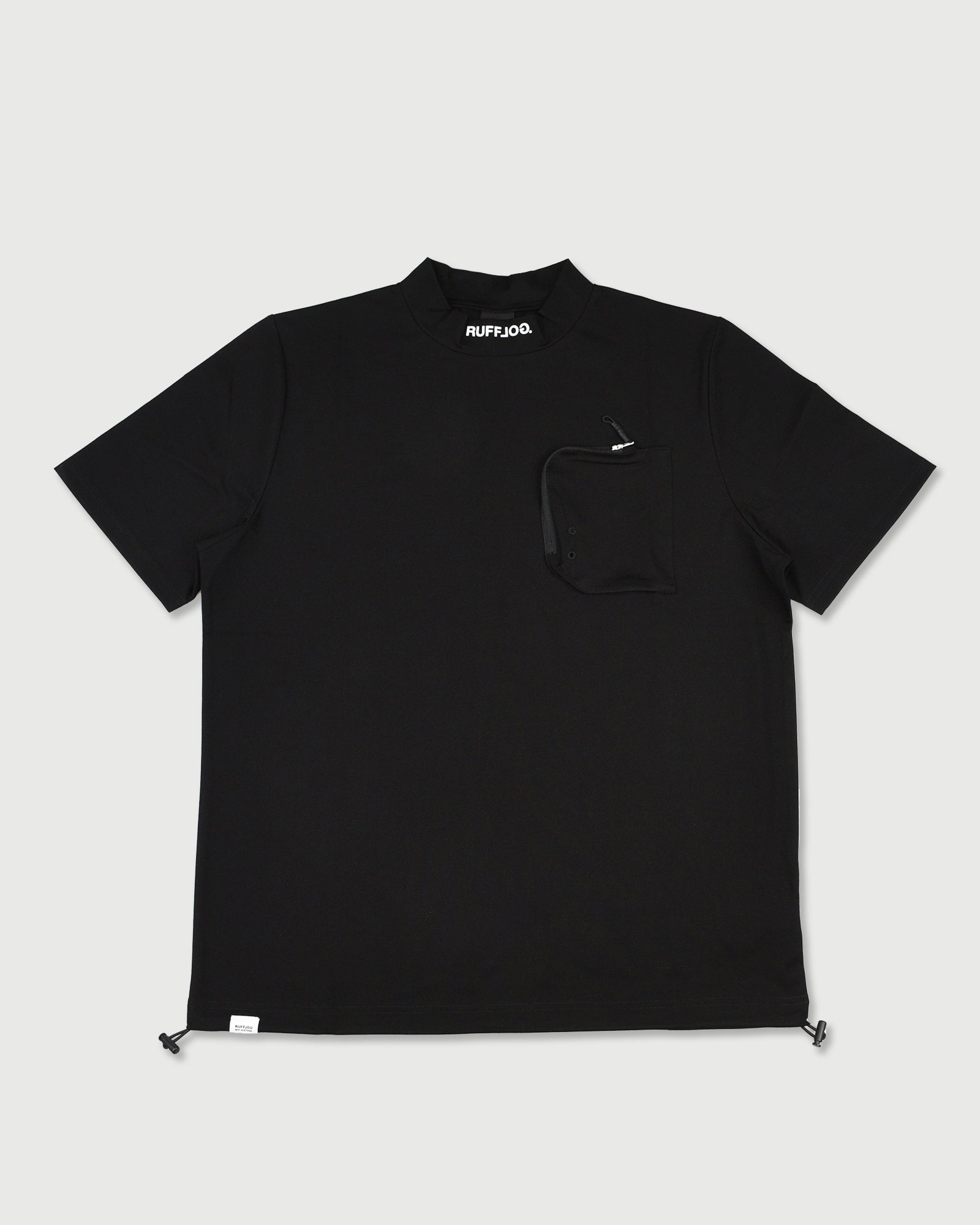 WM HEAD AND TAIL LOGO OUT POCKET MOCK NECK SHIRTS – RUFFLOG