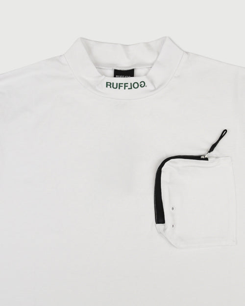 HEAD AND TAIL LOGO OUT POCKET MOCK NECK SHIRTS