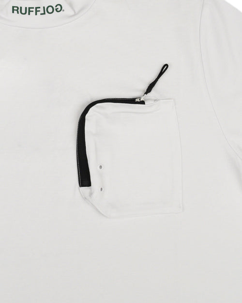 HEAD AND TAIL LOGO OUT POCKET MOCK NECK SHIRTS