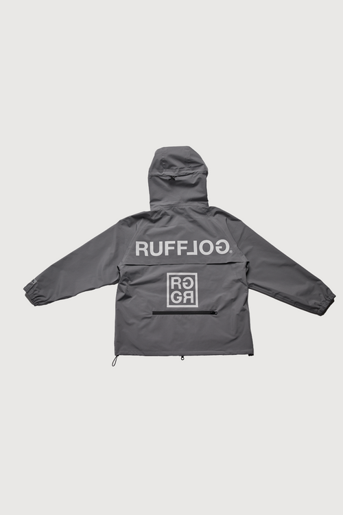 SQUARE LOGO WATERPROOF  HOOD JKT GRAY