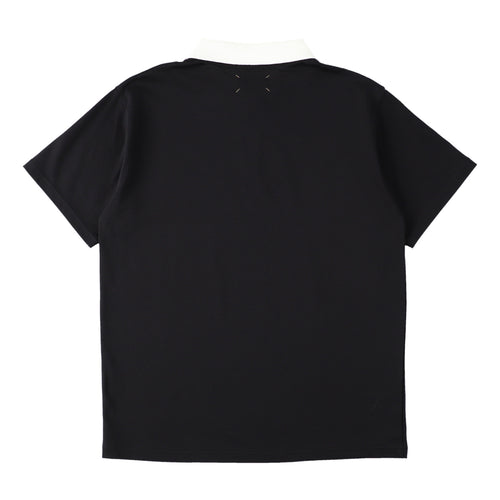 HALF ZIP POLO Black
