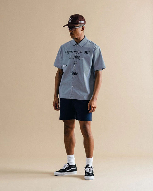 Reymon S/S Stripe Oxford Button-Up Shirt