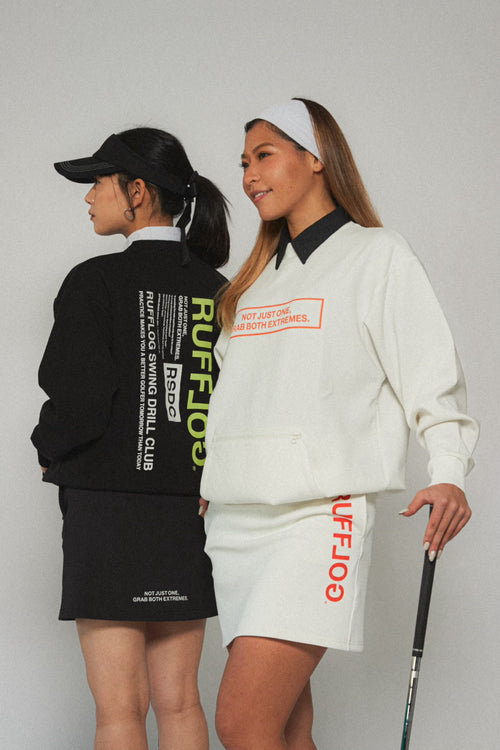 RUFFLOG RELAX SWEAT SKIRT WHITE
