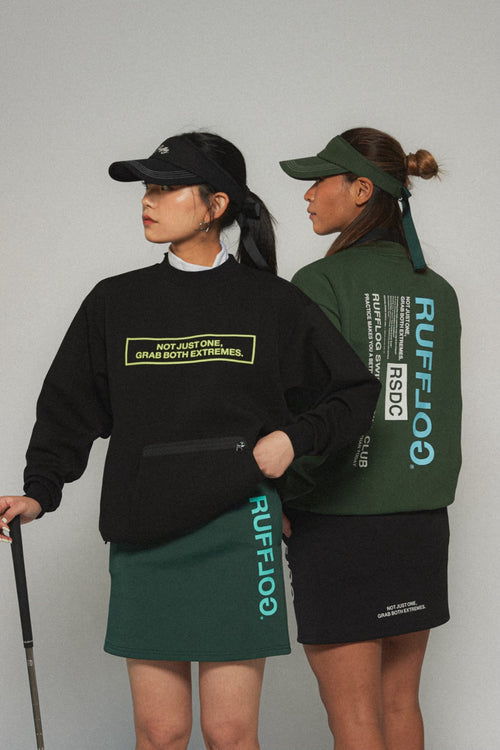 RUFFLOG RELAX SWEAT SKIRT GREEN