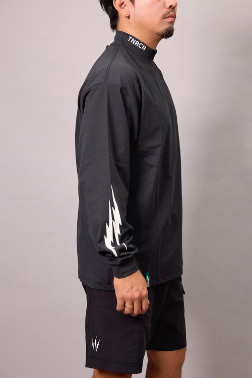 TNRCN MOCK NECK LONG SLEEVE BLACK