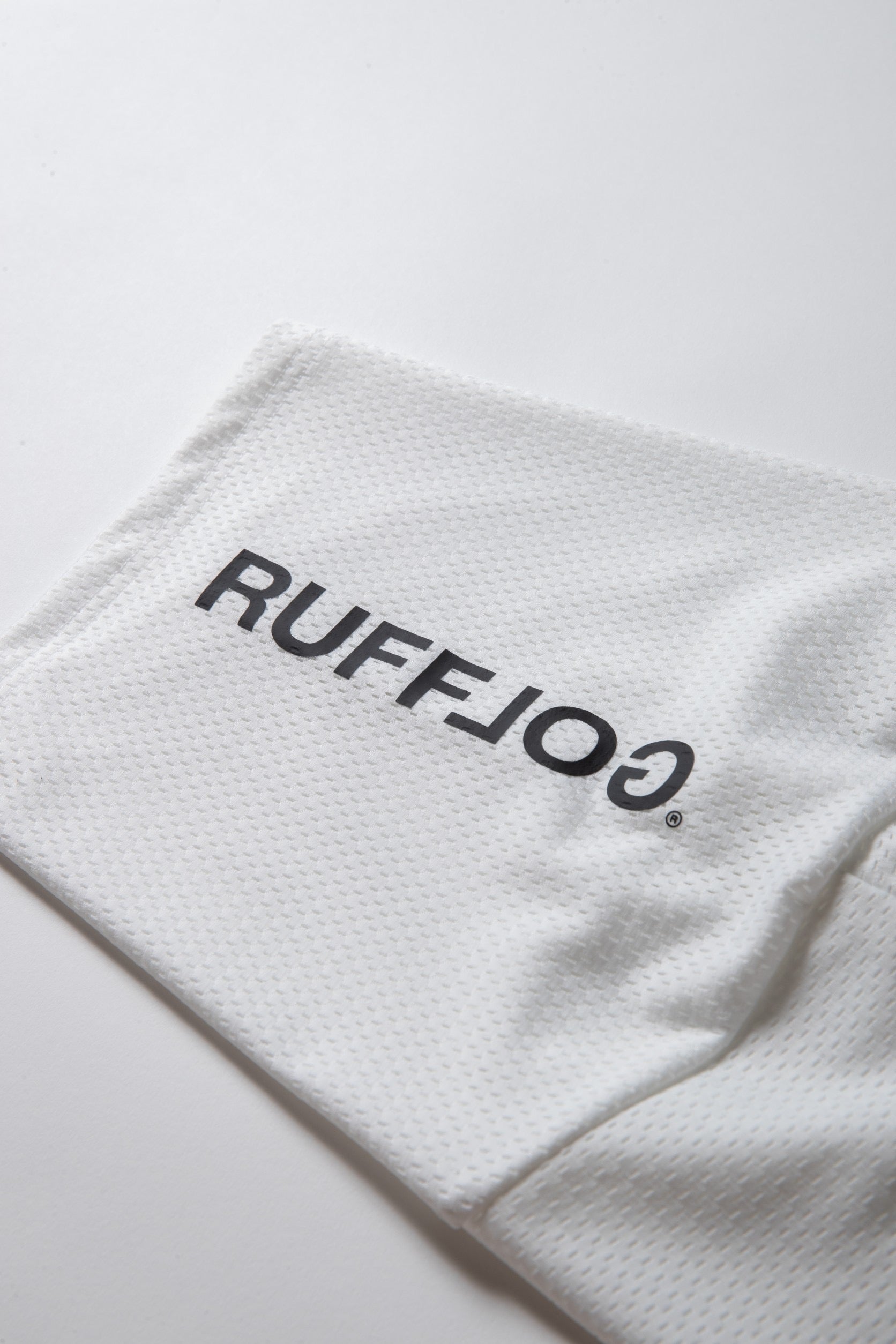 MESH SPONSORED MOCK TEE WHITE – RUFFLOG