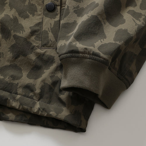 Thermo Stand Neck Jacket Olive Leopard