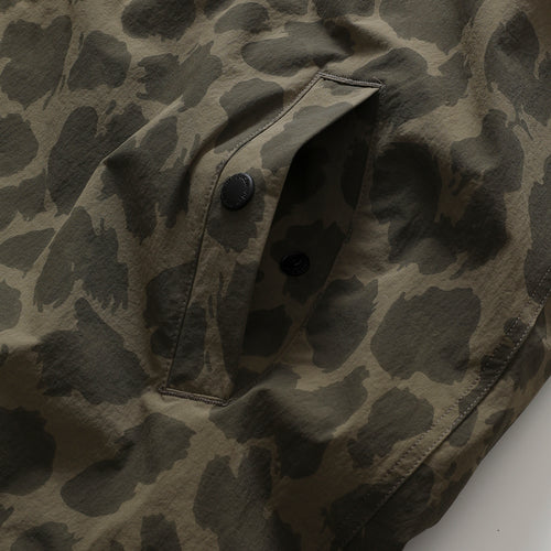 Thermo Stand Neck Jacket Olive Leopard