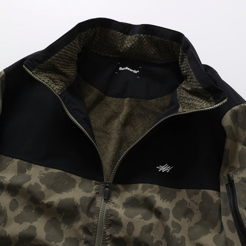 Thermo Stand Neck Jacket Olive Leopard