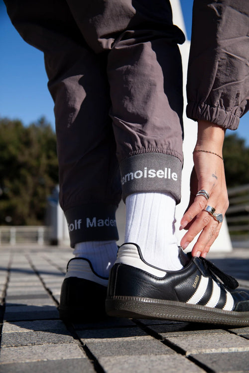 [WOMEN] JACQUARD RIB ADJUSTABLE JOGGER PANTS