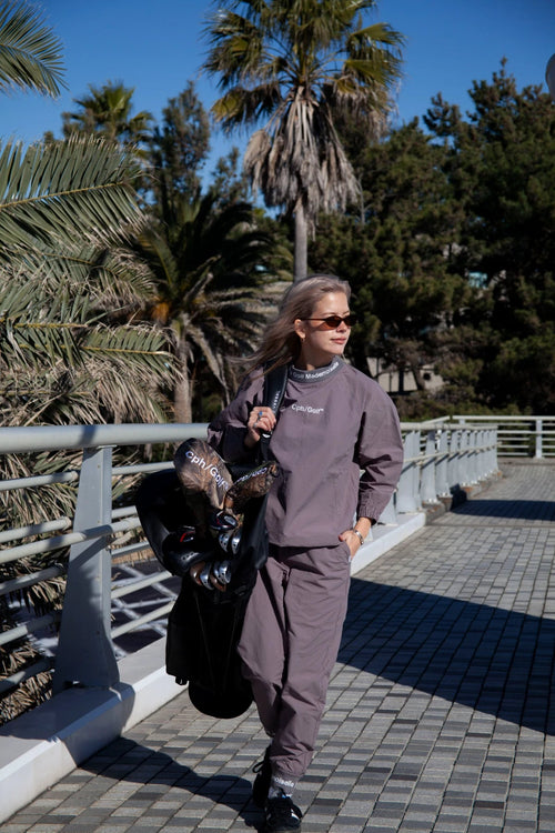 [WOMEN] JACQUARD RIB ADJUSTABLE JOGGER PANTS