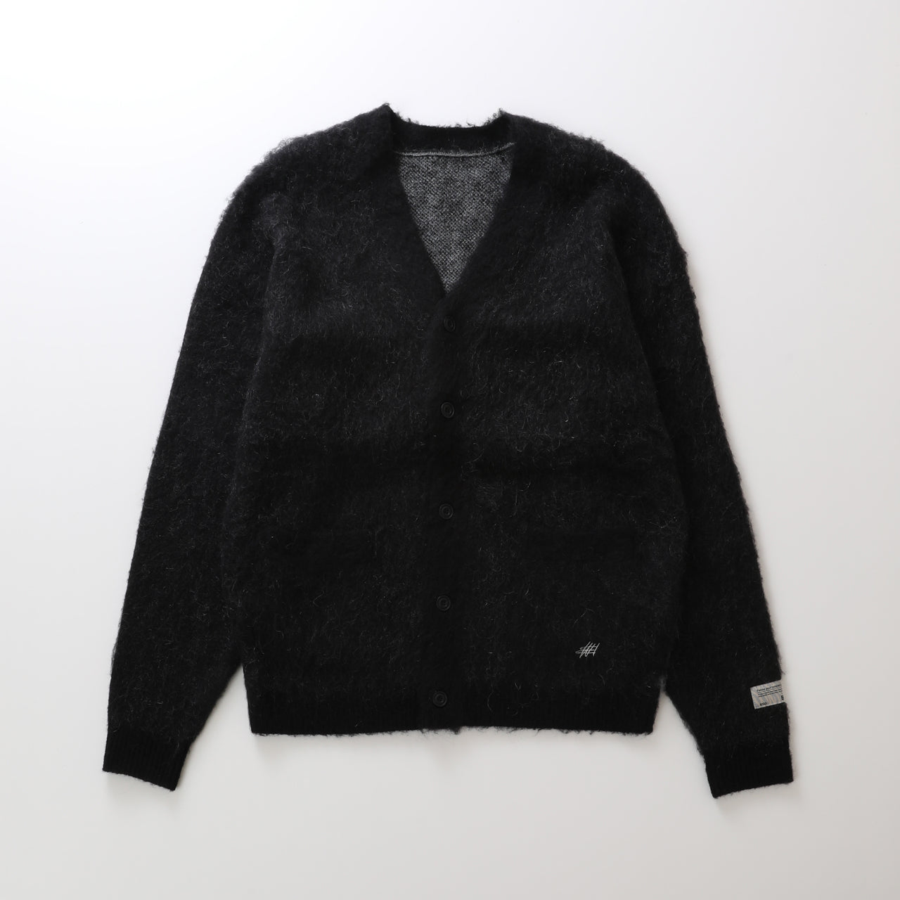 Mohair Knit Cardigan Black – RUFFLOG