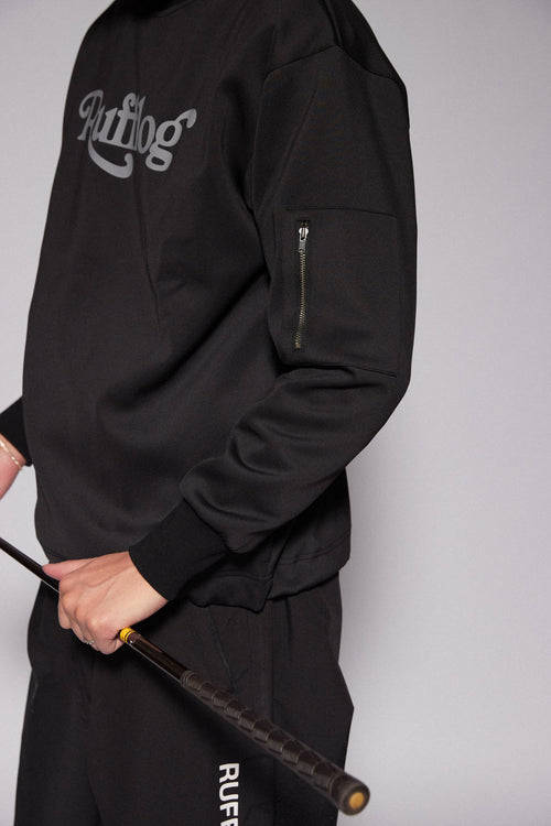 NOT JUST ONE L/S MOCK NECK BLACK