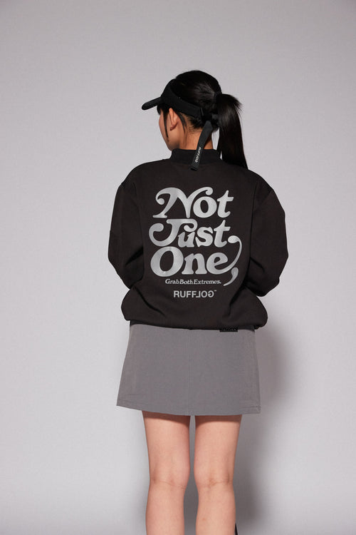 NOT JUST ONE L/S MOCK NECK BLACK