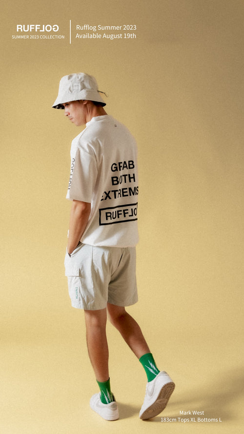 MESH SPONSORED MOCK TEE WHITE