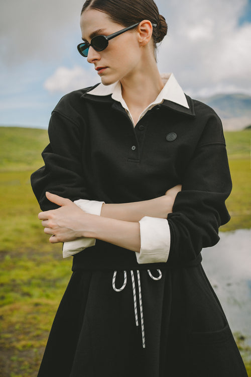 Collar Sweatshirt