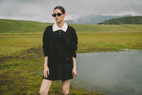 Layered sweatshirt