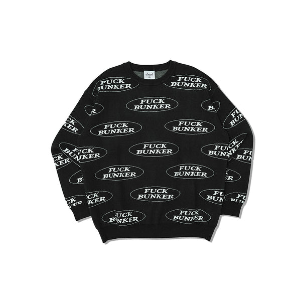 Fuck Bunker Jacquard SWEATER | Black