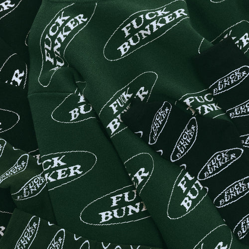 Fuck Bunker Jacquard SWEATER | Green