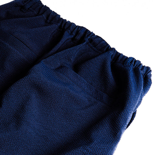 Seersucker Ankle-cut Easy PANTS | Navy