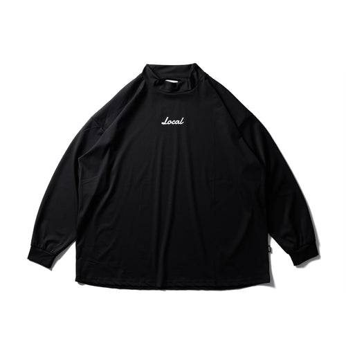 OG Logo L/S MOCK NECK BLACK