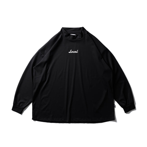 OG Logo L/S MOCK NECK BLACK – RUFFLOG