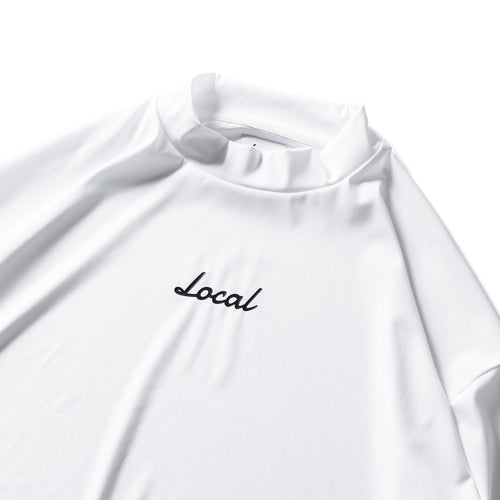 OG Logo L/S MOCK NECK WHITE