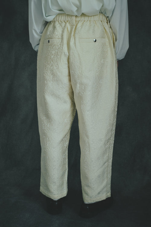 Jacquard Ankle-cut PANTS White
