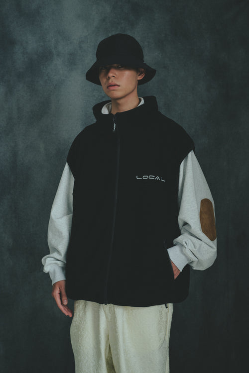Simple Fleece VEST Black