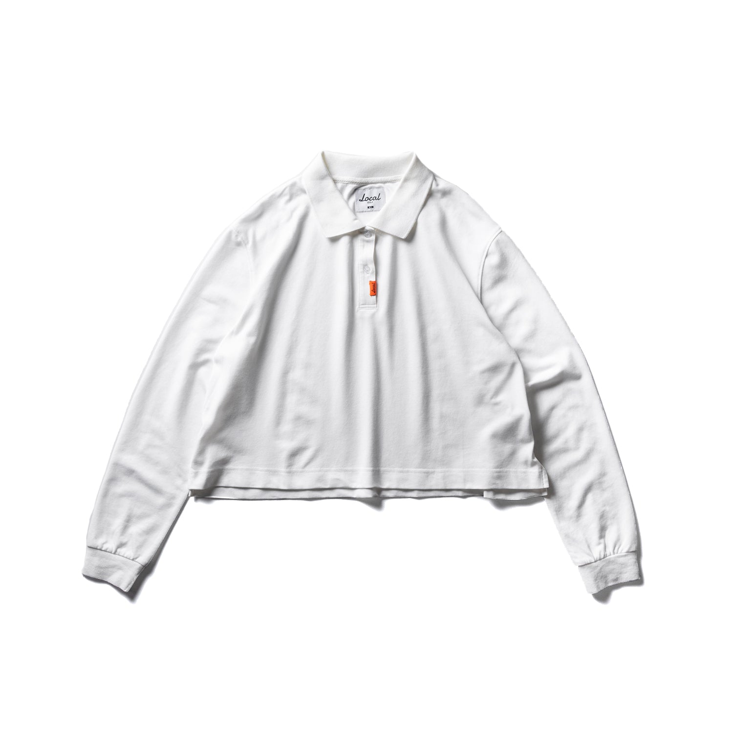 Basic Short L/S POLO WHITE – RUFFLOG