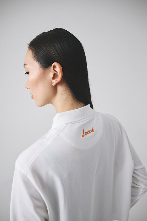 Basic Short L/S POLO WHITE