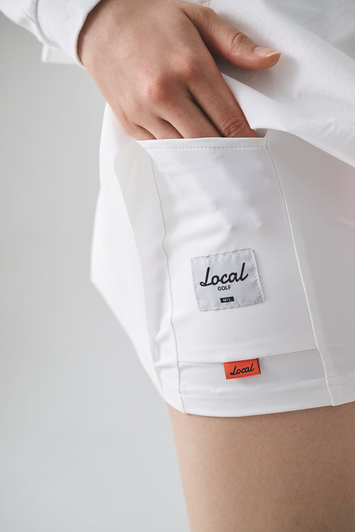 Stretch Nylon Golf SKIRT WHITE